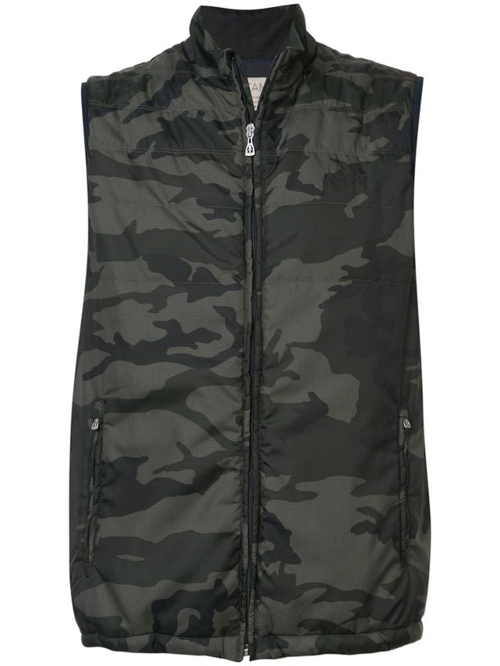 Katama Camouflage Deck Gilet - Green