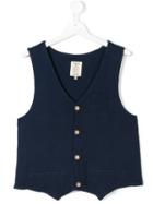 Nupkeet Teen V-neck Waistcoat - Blue