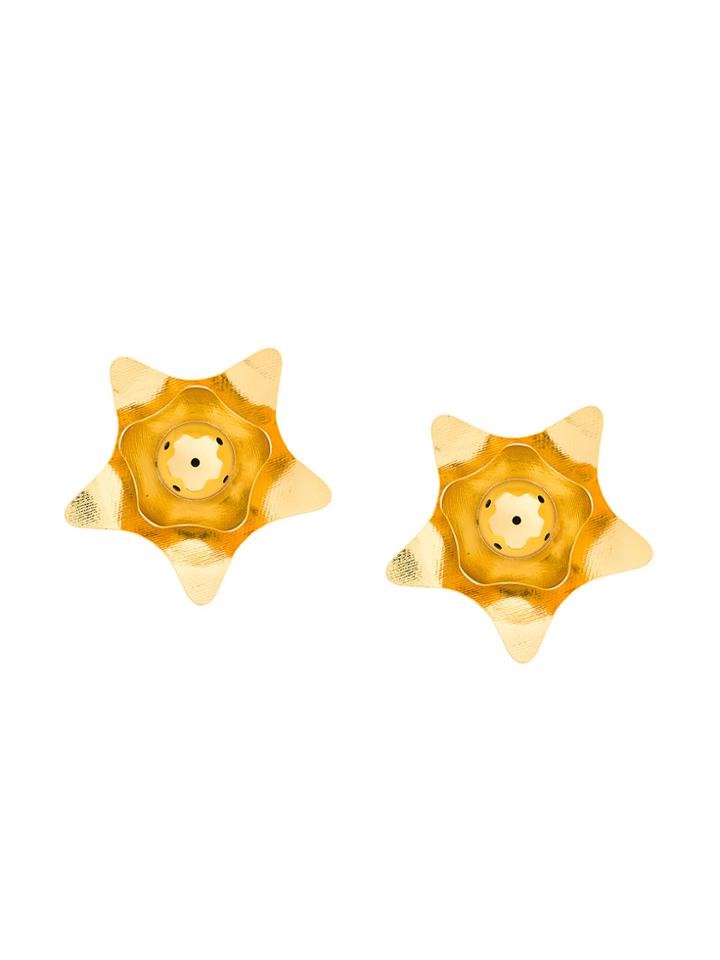 Paula Mendoza Kogi Flower Earrings - Metallic