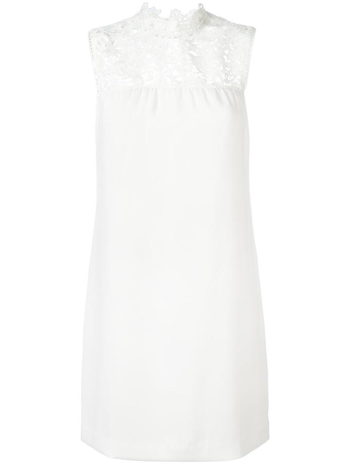 Theory Lace Insert Dress - White