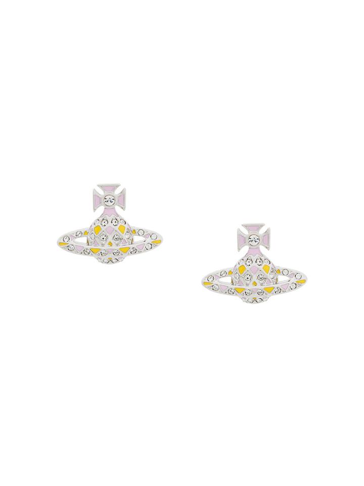 Vivienne Westwood Orbit Stud Earrings - Metallic