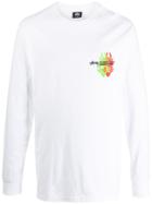 Stussy Rear Printed Logo Sweatshirt - White