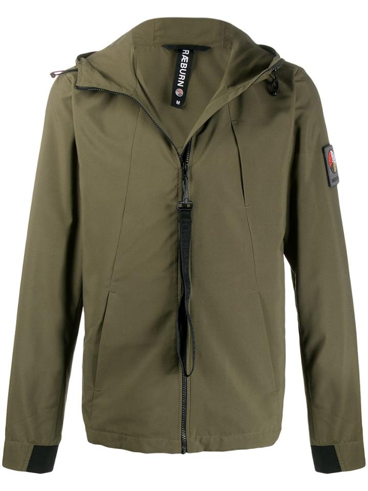 Raeburn Logo Patch Hooded Jacket - Green