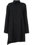 Yohji Yamamoto Concealed Front Coat - Black