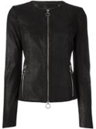 Drome Zip Up Jacket, Women's, Size: Small, Black, Leather/viscose/polyester