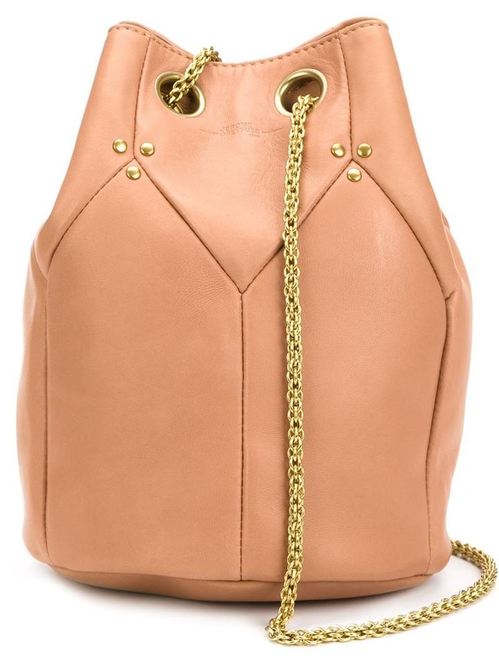 Jérôme Dreyfuss Popeye Bucket Tote, Women's, Nude/neutrals, Lamb Skin/leather