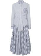 Rossella Jardini Striped Shirt Dress - Blue