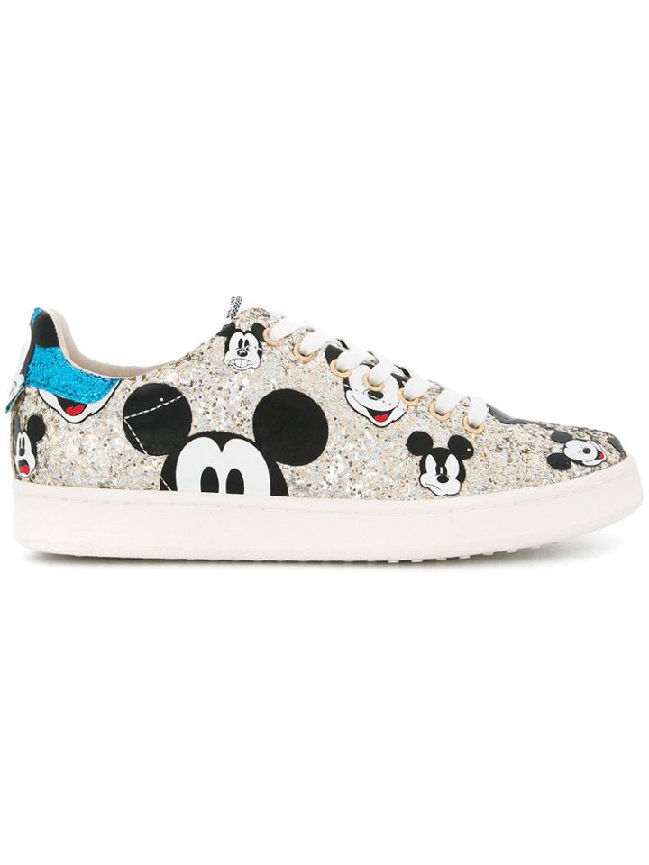 Moa Master Of Arts Mickey Glitter Sneakers - Metallic