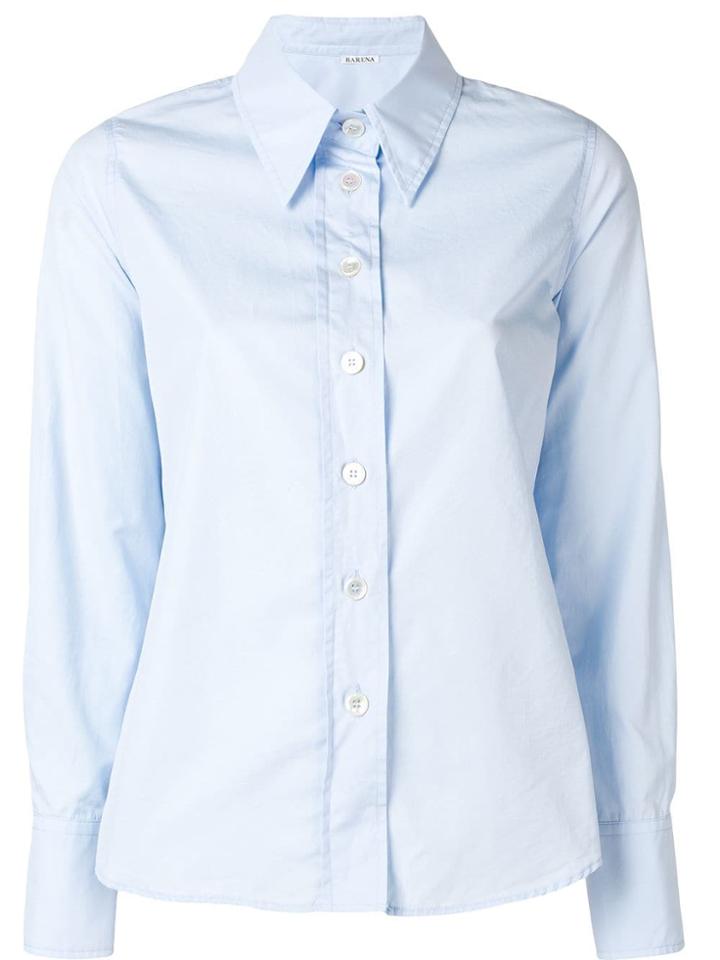 Barena Cropped Classic Shirt - Blue