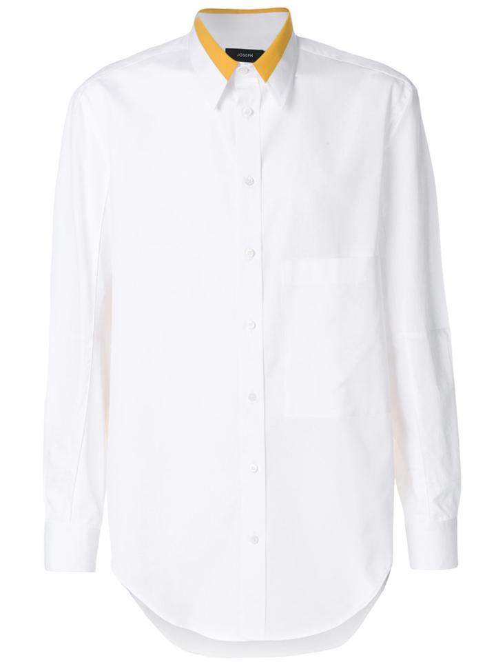 Joseph Colour Block Collared Shirt - White