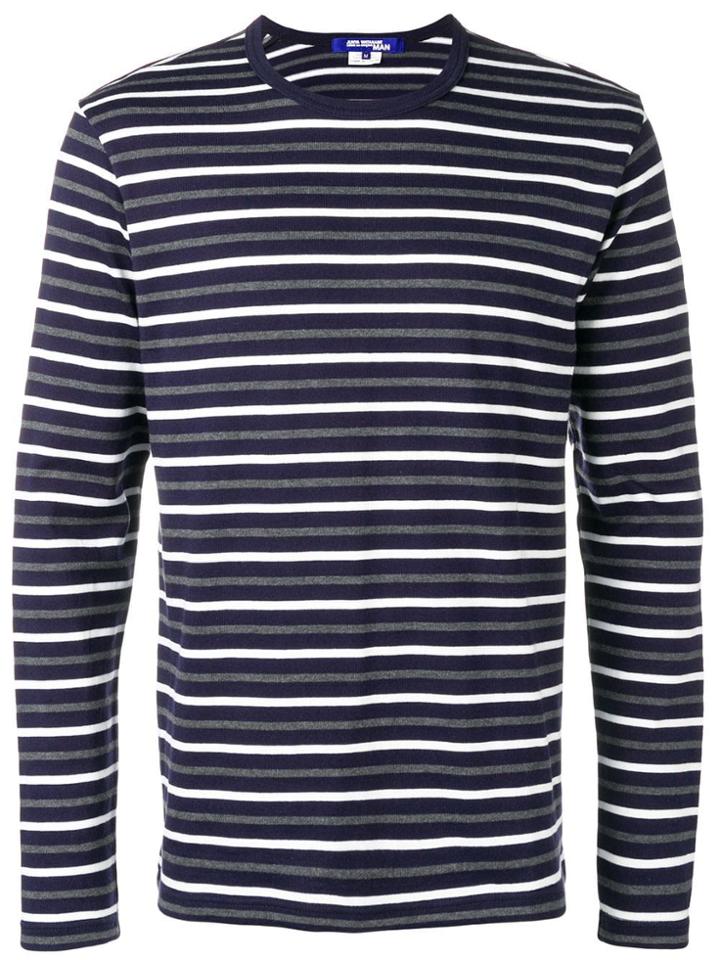 Junya Watanabe Man Striped Jumper - Blue