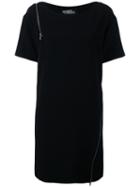 Jeremy Scott - Zip Detail Dress - Women - Polyester/other Fibers - 42, Women's, Black, Polyester/other Fibers