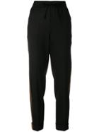 P.a.r.o.s.h. Side Stripe Tapered Trousers - Black
