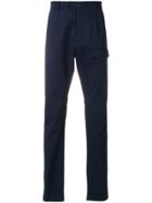 Prada Front Pocket Tailored Trousers - Blue