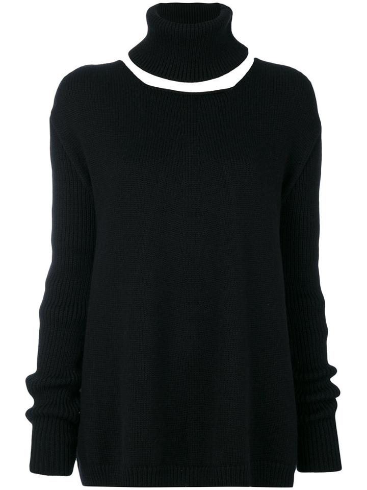 Société Anonyme Detachable Roll-neck Jumper - Black