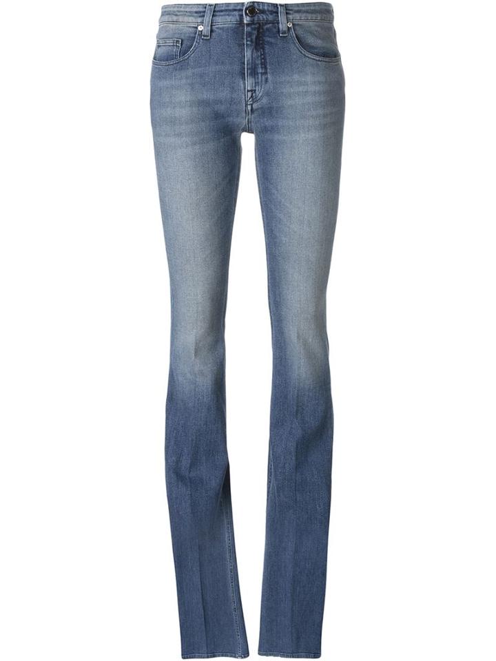 Victoria Victoria Beckham Stone Washed Jeans, Women's, Size: 26, Blue, Cotton/polyester/spandex/elastane