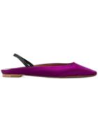 David Beauciel Square Toe Slippers - Pink