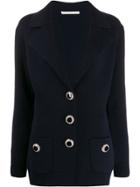 Alessandra Rich Knitted Blazer Jacket - Blue