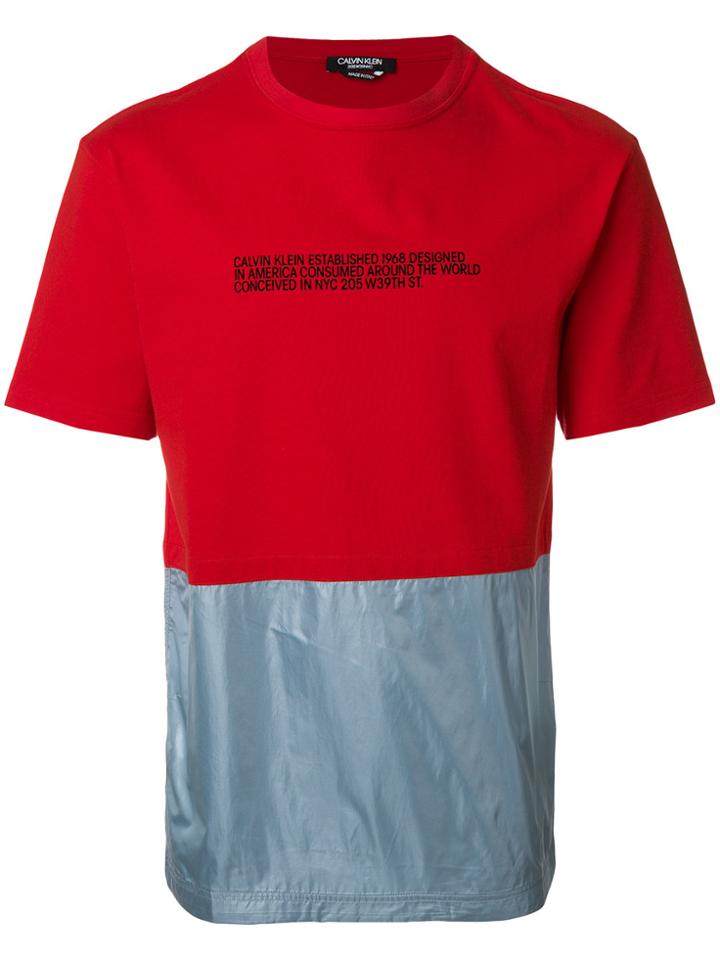 Calvin Klein 205w39nyc Contrasting T-shirt - Red
