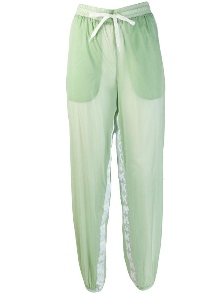 Kappa Kontroll Sheer Track Pants - Green