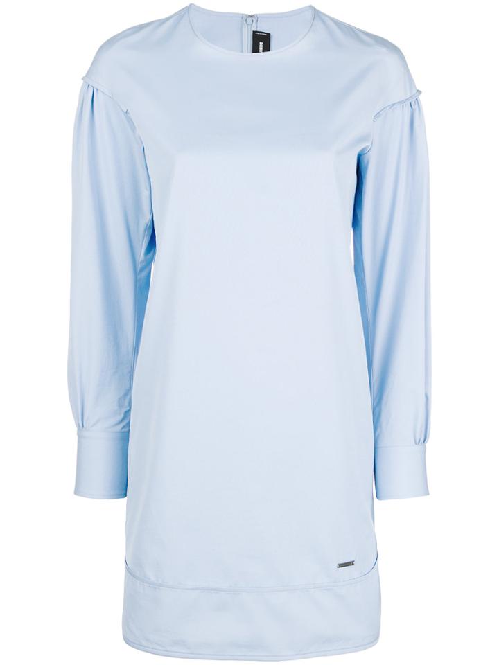 Dsquared2 Long Sleeve Shift Dress - Blue