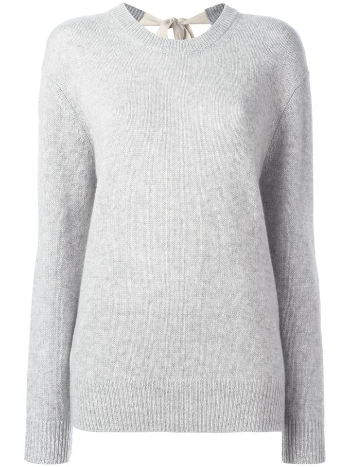 Joseph Ribbed Detail Jumper, Women's, Size: Small, Grey, Cashmere