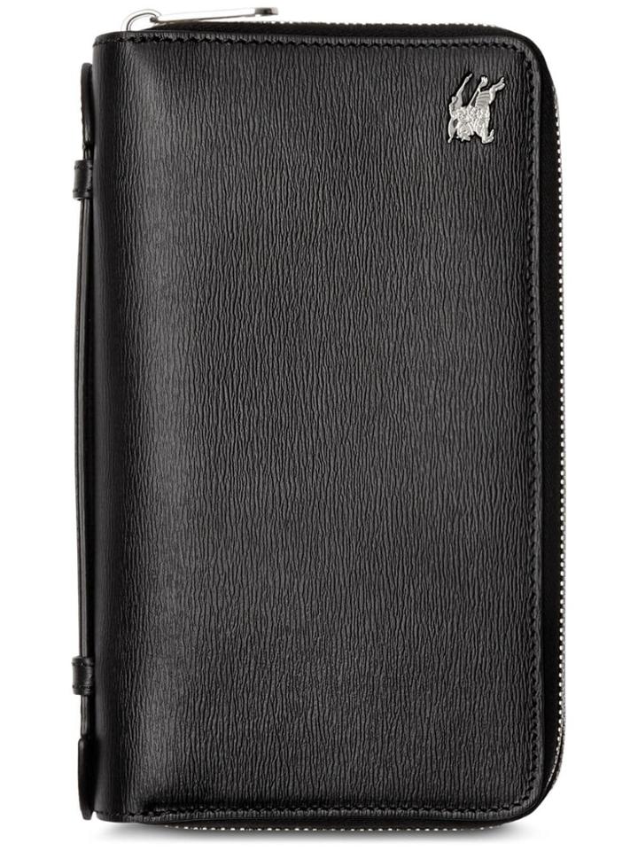 Burberry Leather Travel Wallet - Black