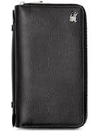 Burberry Leather Travel Wallet - Black