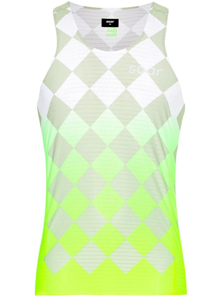 Soar 3.0 Running Race Printed Vest - White