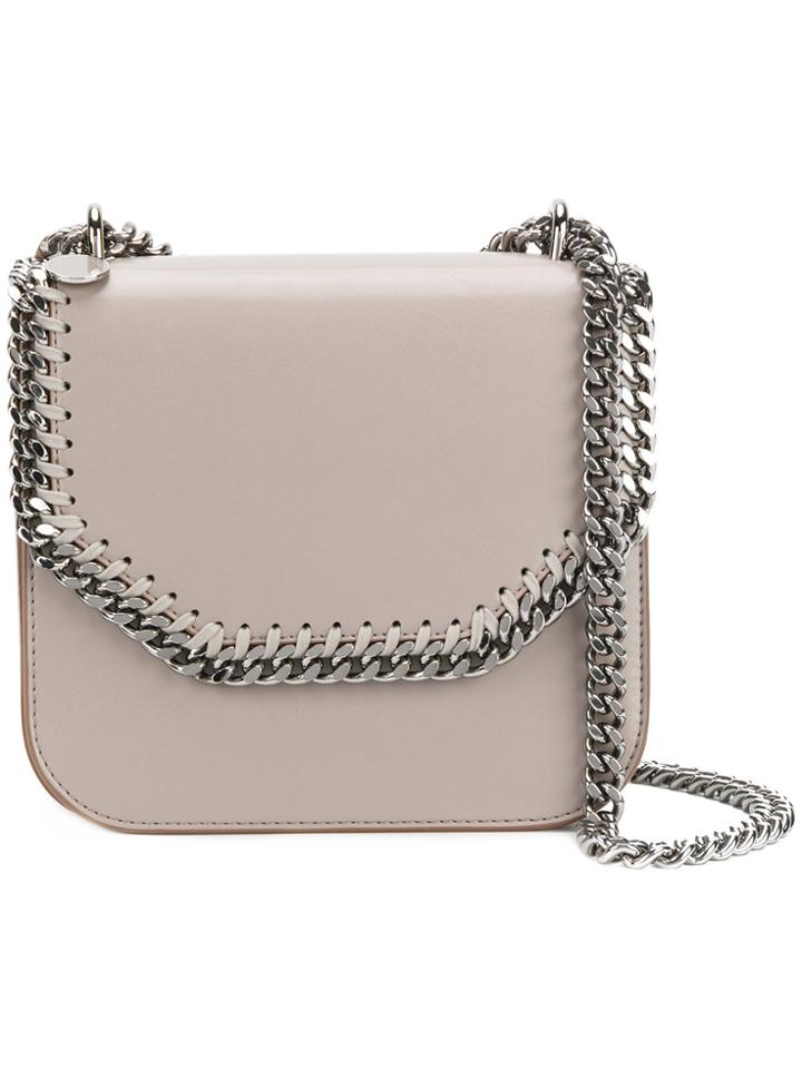 Stella Mccartney Taupe Falabella Box Shoulder Bag - Grey