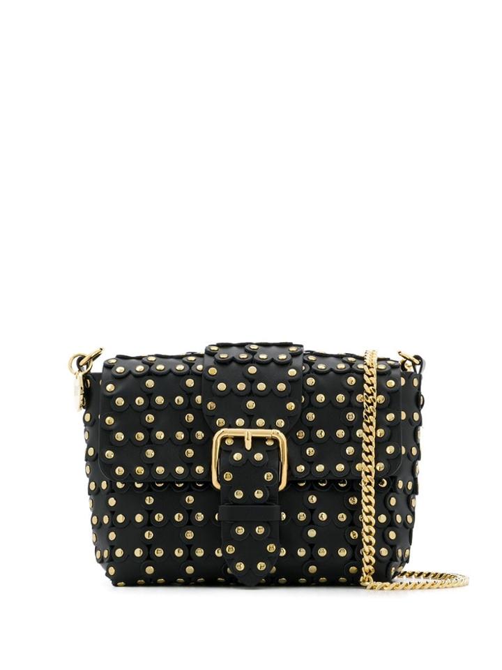 Red Valentino Red(v) Flower Puzzle Bag - Black