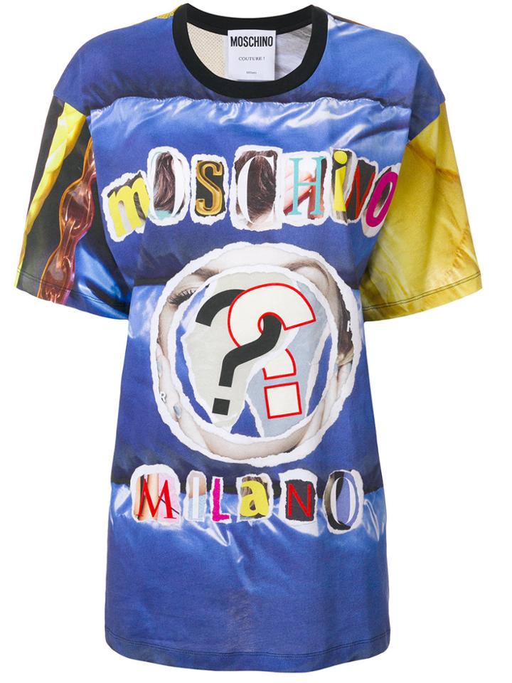 Moschino Moschino Milano Logo T-shirt - Multicolour