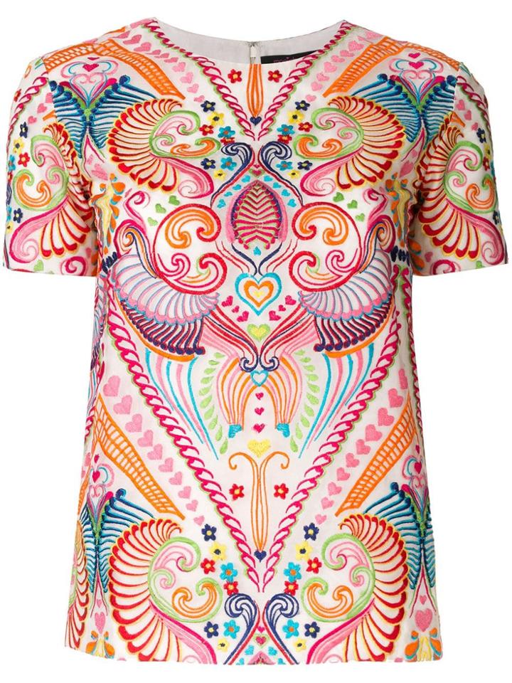 Manish Arora Ethnic Embroidered Top - Multicolour