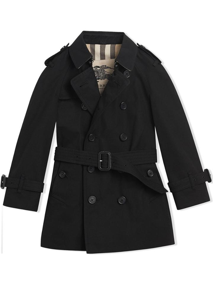 Burberry Kids Wiltshire Trench Coat - Black