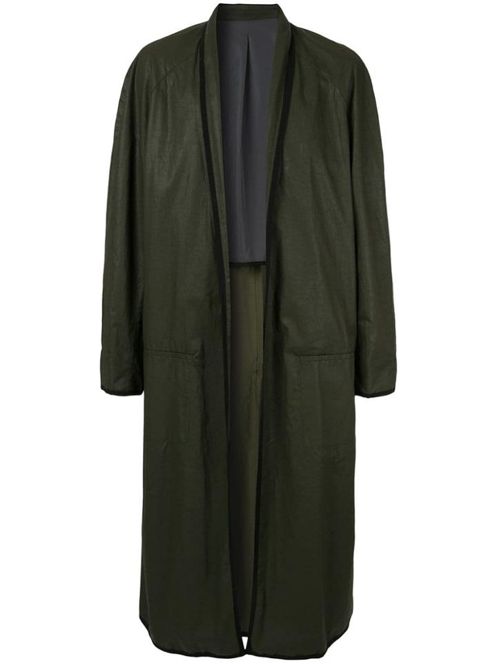 Haider Ackermann Open Front Coat - Green