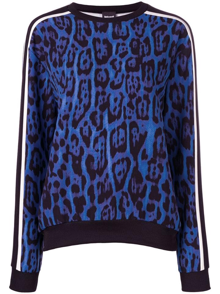Just Cavalli Leopard Print Sweatshirt - Blue