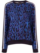 Just Cavalli Leopard Print Sweatshirt - Blue