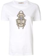 Roberto Cavalli Crystal-embellished T-shirt - White
