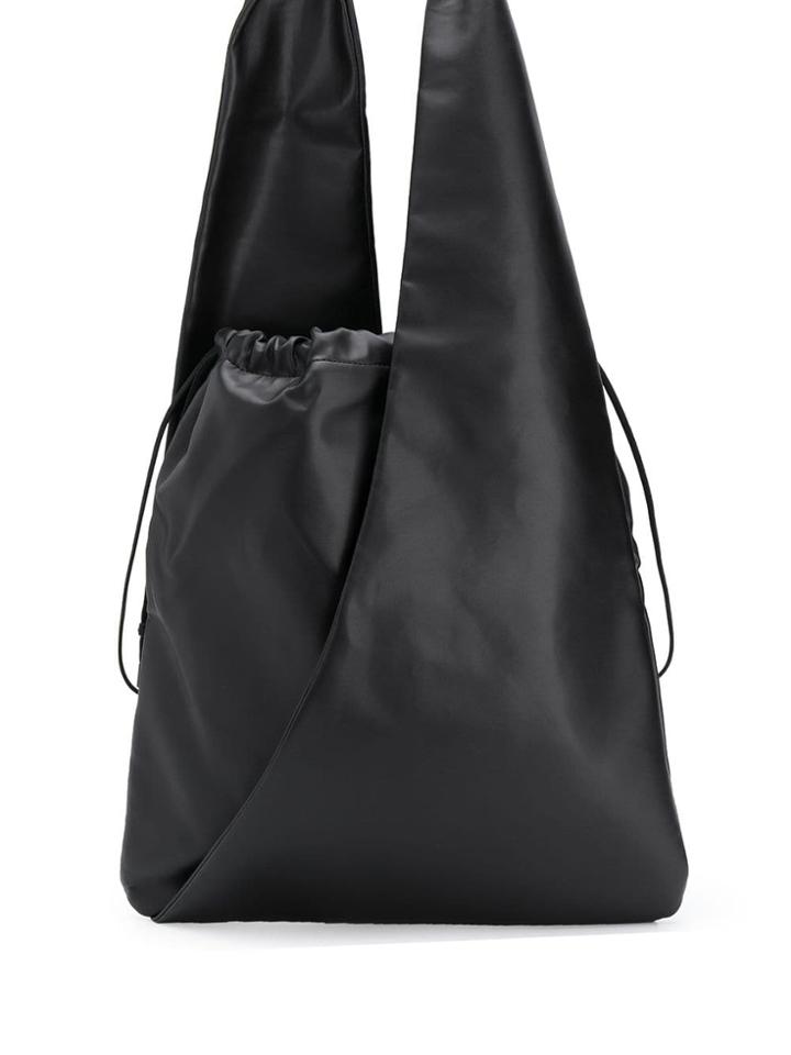 Mm6 Maison Margiela Drawstring Tote Bag - Black
