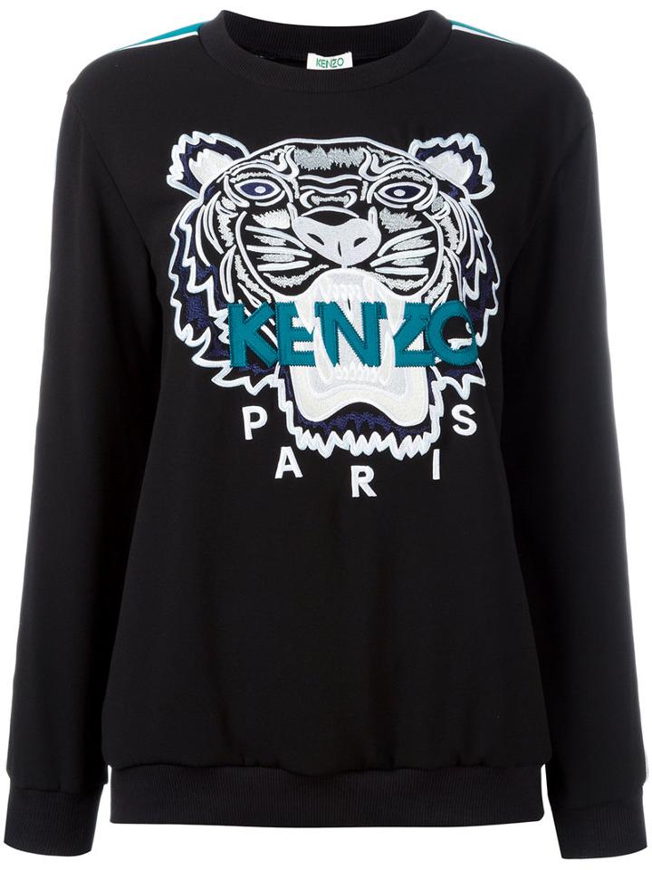 Kenzo Tiger Sweatshirt, Women's, Size: Small, Black, Cotton/triacetate/polyester/polyester