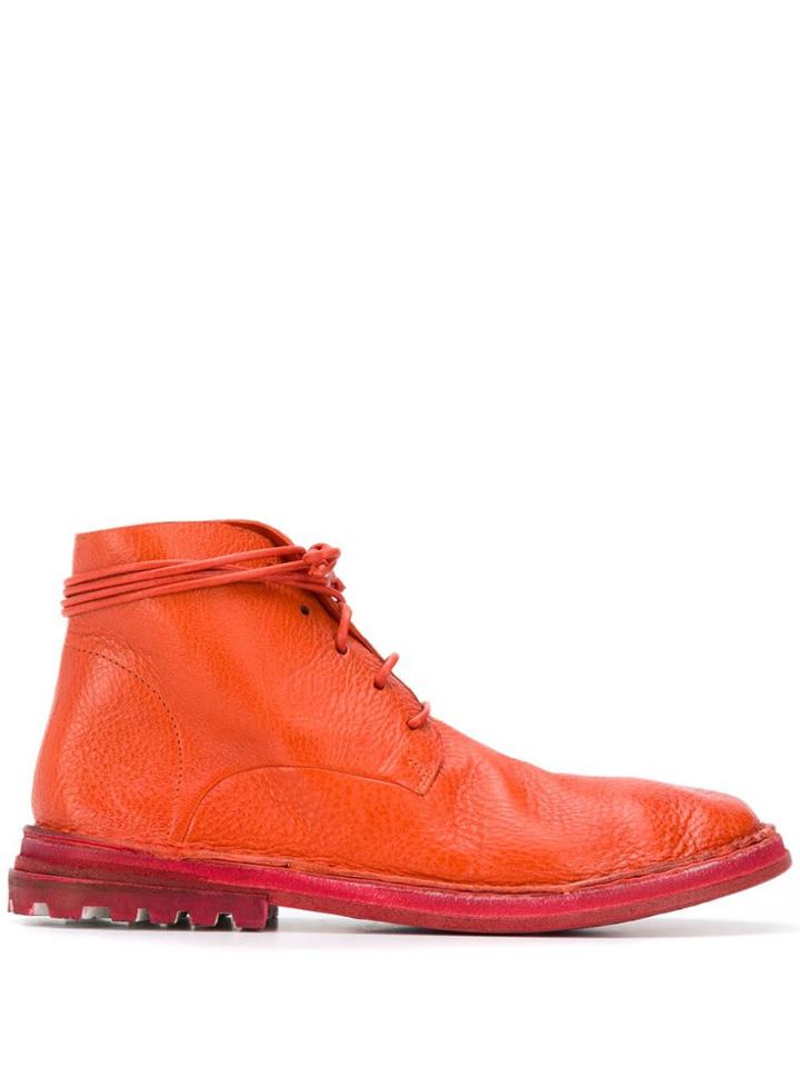 Marsèll Lace-up Ankle Boots - Orange