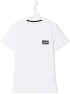 Fendi Kids Crew Neck Logo T-shirt - White