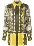Alberta Ferretti Multi-pattern Print Shirt - Yellow