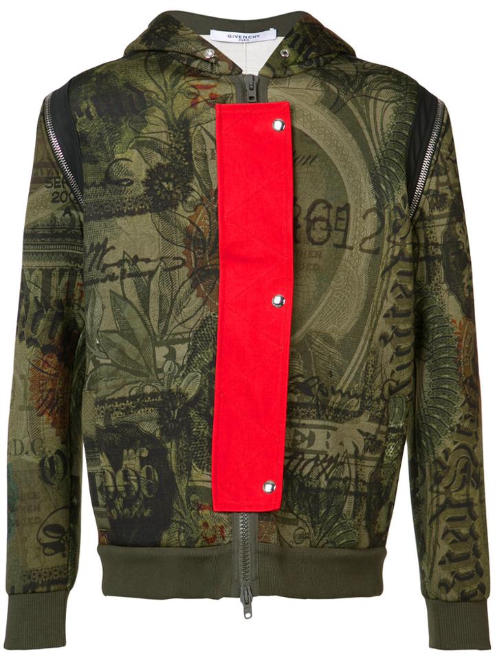 Givenchy Dollar Print Hoodie - Green