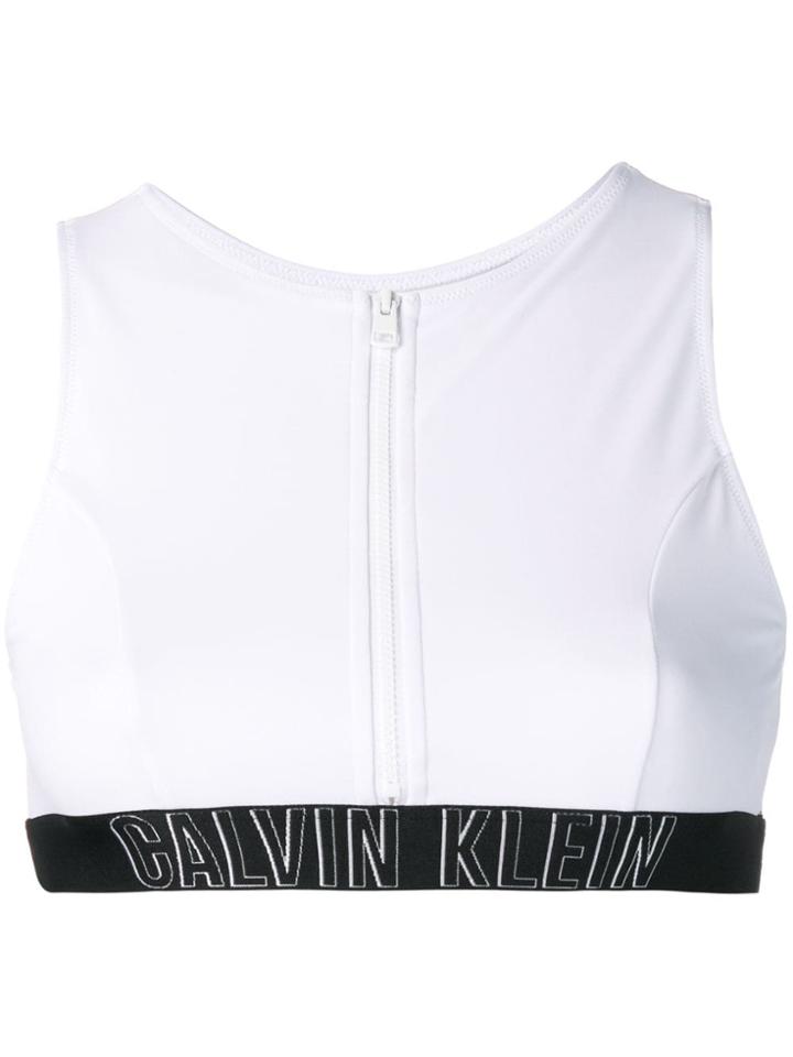 Calvin Klein Bralette Bikini Top - White