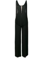 Stella Mccartney Fringed Cut Out Jumpsuit - Black