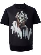 Neil Barrett Statue Print Sweatshirt, Men's, Size: M, Black, Polyester/viscose/polyurethane