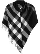 Burberry Oversized Check Scarf - Black