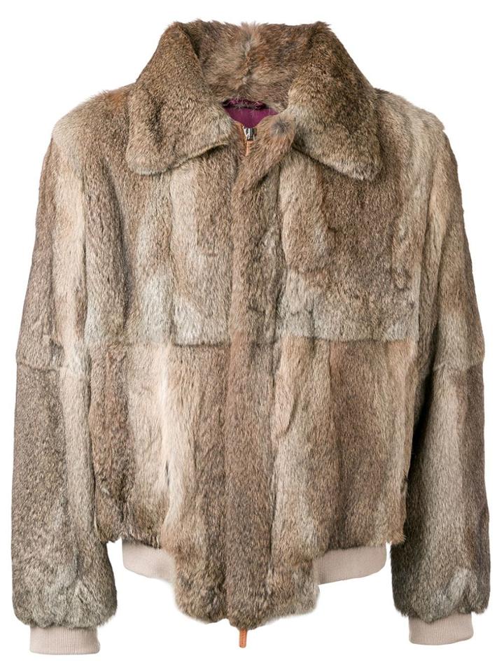 Numerootto Structured Jacket - Brown