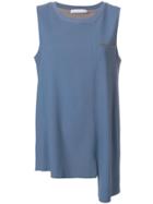 Fabiana Filippi Asymmetric Tank Top - Blue